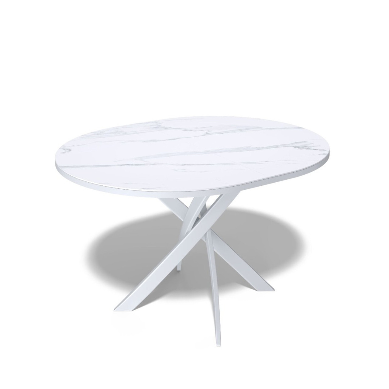 Стол Kenner R1000 белый/керамика мрамор белый