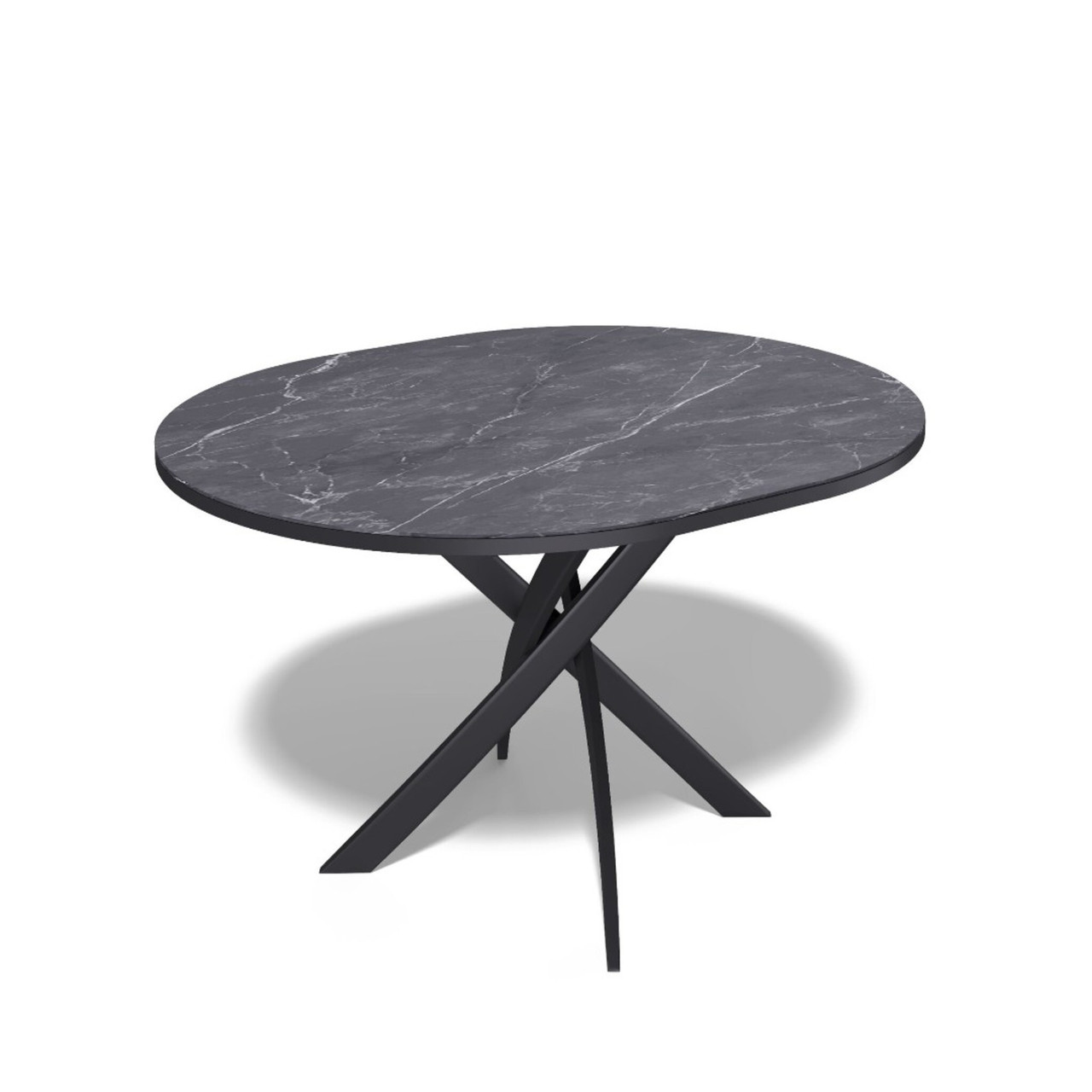 Стол Kenner R1000 черный/керамика мрамор черный