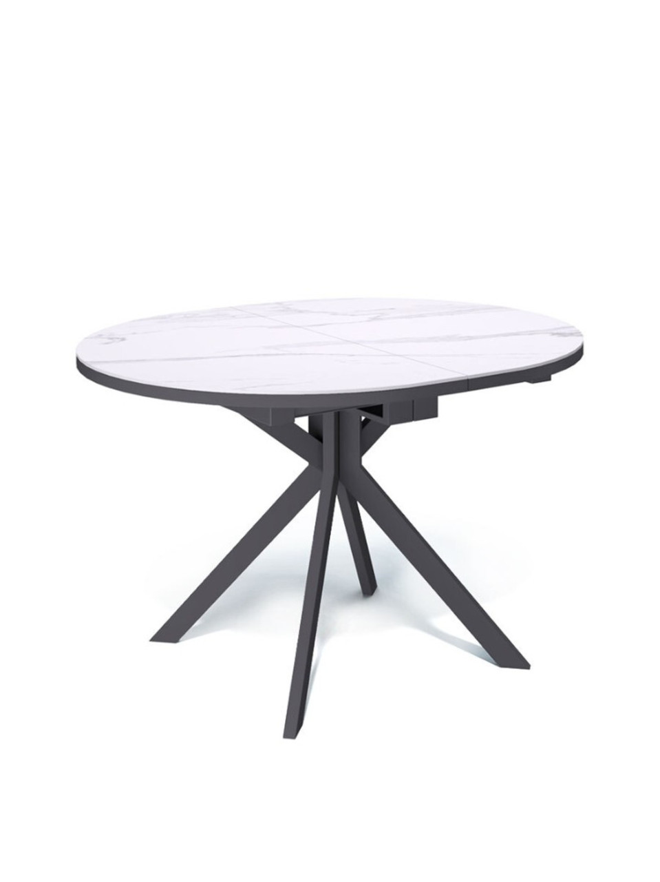 Стол Kenner DO1100, черный/керамика мрамор белый