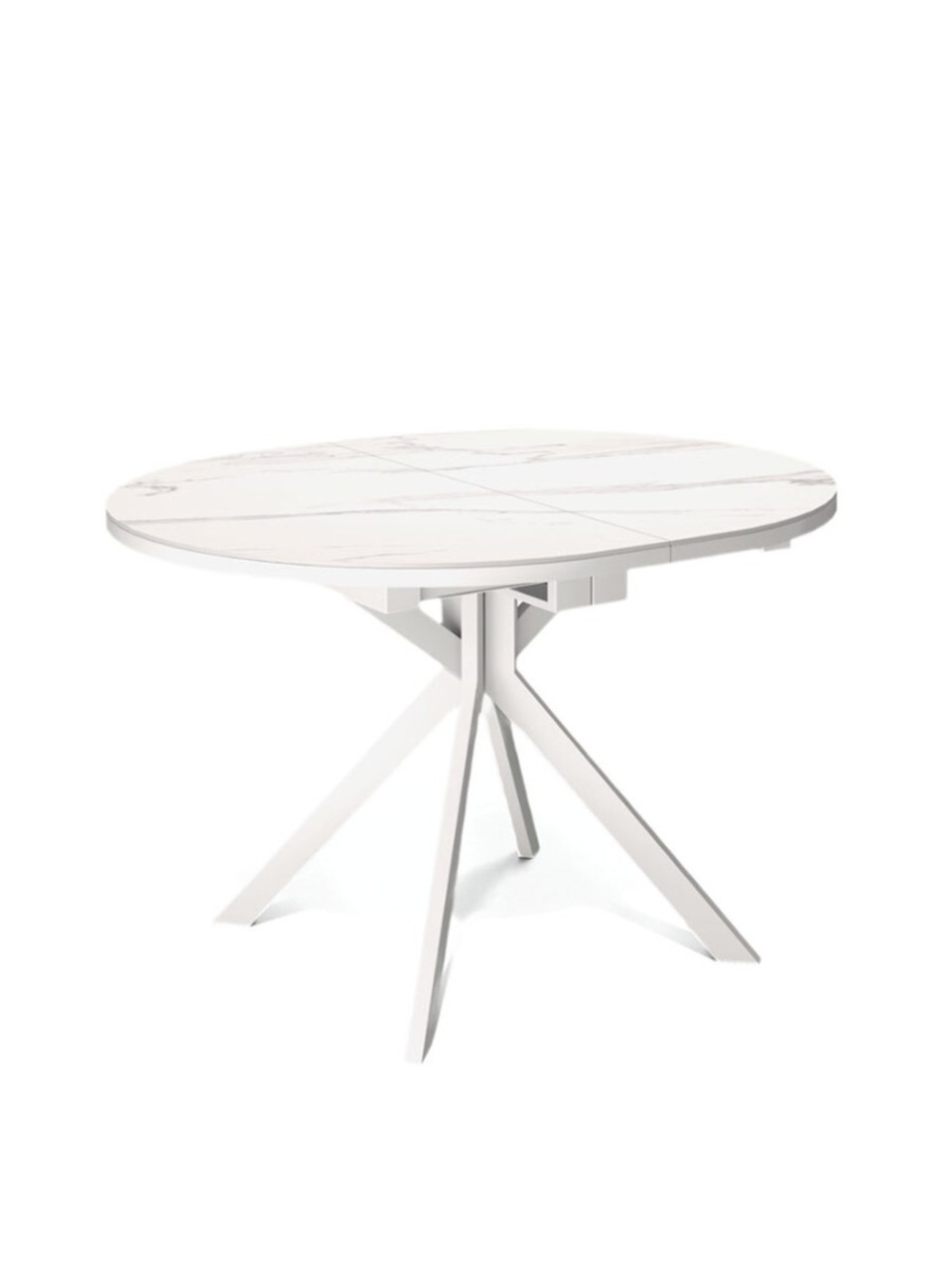 Стол Kenner DO1100, белый/керамика мрамор белый