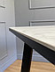 Стол Kenner AA1200, черный/керамика мрамор белый, фото 8