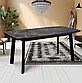 Стол Kenner AA1400, черный/керамика мрамор черный, фото 2