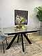 Стол Kenner DL1300 черный/керамика мрамор серый глянец, фото 9