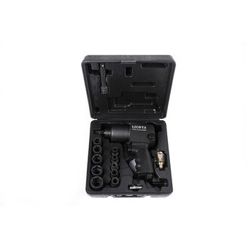Licota PAW-04006RK2 Гайковерт пневматический ударный 1/2" 563 Нм (57 кГм) с головками 9-27 мм и аксессуарами,, фото 2
