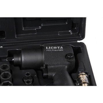 Licota PAW-04006RK2 Гайковерт пневматический ударный 1/2" 563 Нм (57 кГм) с головками 9-27 мм и аксессуарами,, фото 2