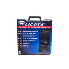 Licota PAW-04006RK2 Гайковерт пневматический ударный 1/2" 563 Нм (57 кГм) с головками 9-27 мм и аксессуарами,, фото 3