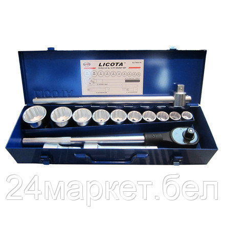 Licota ALT-6001WS Набор торцевых головок 3/4", 12гр., 7/8"-2", 15пр., фото 2