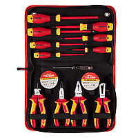 TOLSEN TTV80114 TOLSEN Набор инструментов диэлектрических, 14 предметов, в футляре на молнии