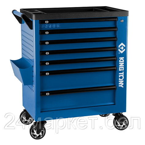 KING TONY 87G38-7B KING TONY Тележка инструментальная, 7 выдвижных ящиков, "PROFESSIONAL", красная, 87G38-7B, фото 2