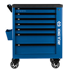 KING TONY 87G38-7B KING TONY Тележка инструментальная, 7 выдвижных ящиков, "PROFESSIONAL", красная, 87G38-7B, фото 3