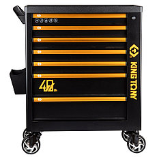 KING TONY 87G38-7B-P40 KING TONY Тележка инструментальная, 7 выдвижных ящиков, "PROFESSIONAL", 40 лет "KING, фото 3