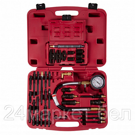 МАСТАК 120-12170 МАСТАК Компрессометр дизельный, 0-70 атм, кейс, комплект адаптеров, 120-12170, фото 2