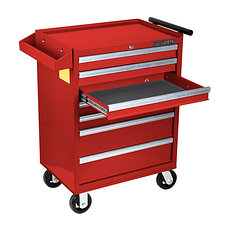 Licota AWX-2603R-N-R Тележка инструментальная с карманом, 7 полок, красная, фото 3
