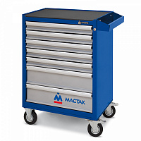МАСТАК 521-07581MB МАСТАК Тележка инструментальная серии «ОПТИМА», 7 полок, синяя, фото 2