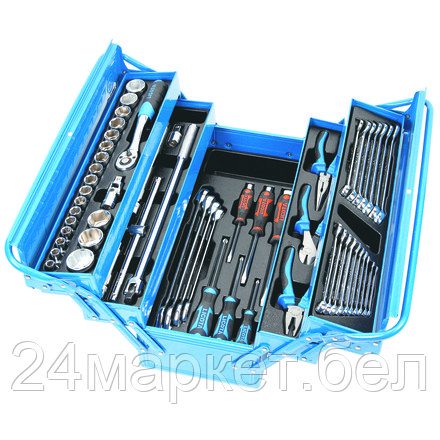 Licota AHB-533K01 Набор инструмента в металлическом ящике 57 предметов, фото 2