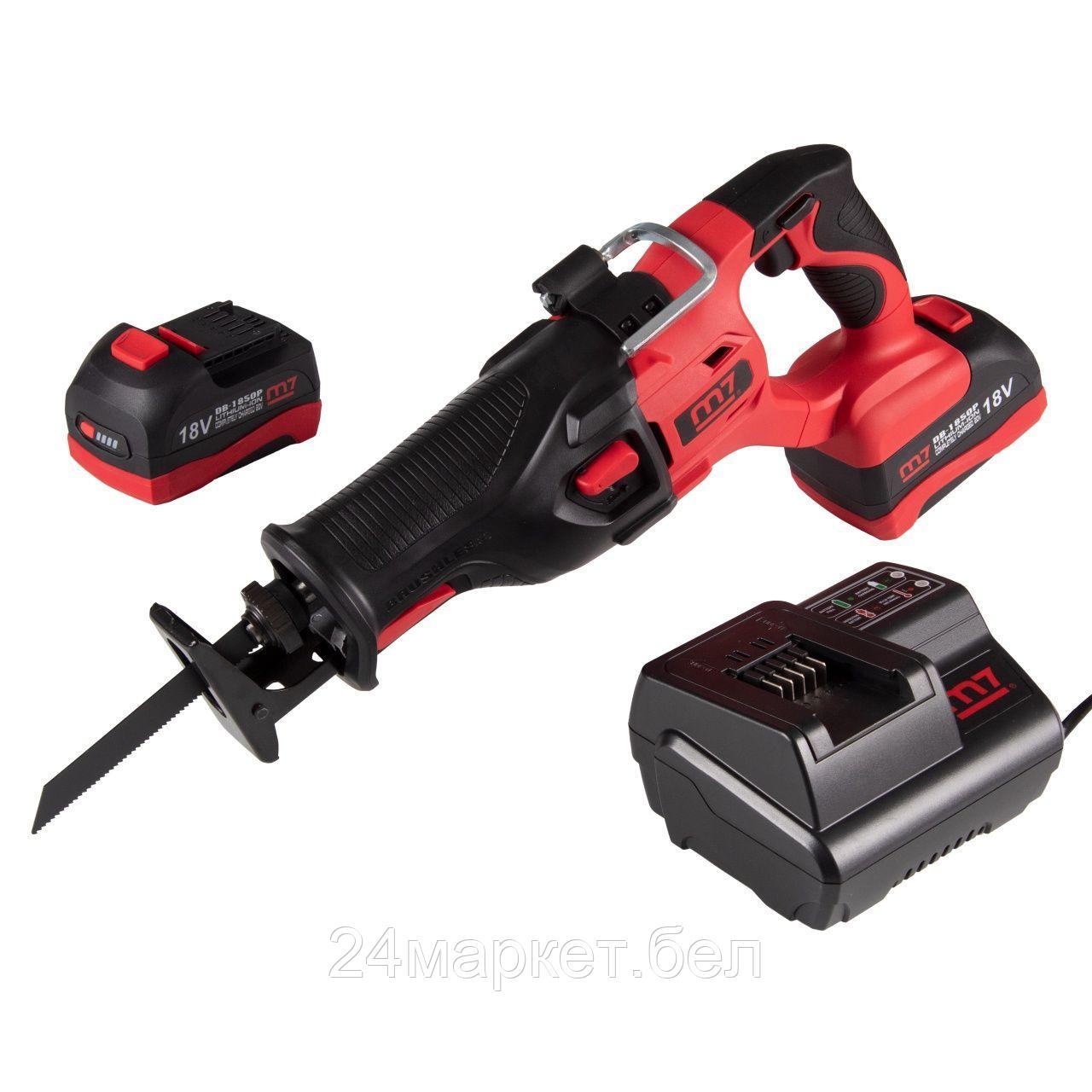 MIGHTY SEVEN DRS-101A MIGHTY SEVEN Аккумуляторная пила сабельная 18 В, 4 предмета