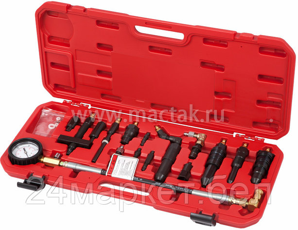 МАСТАК 120-12070C МАСТАК Компрессометр дизельный, 0-70 атм, комплект адаптеров, 120-12070C, фото 2