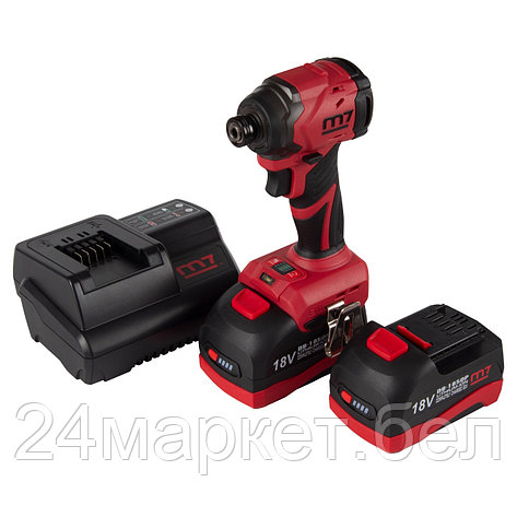 MIGHTY SEVEN DS-202A MIGHTY SEVEN Аккумуляторный шуруповерт, ударный, 18 В, 4 предмета, кейс, DS-202A, фото 2