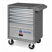 МАСТАК 522-05581MG МАСТАК Тележка инструментальная серии «ОПТИМА», 5 полок и отсек, серая, фото 2