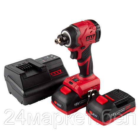 MIGHTY SEVEN DS-203S MIGHTY SEVEN Аккумуляторный шуруповерт, ударный, 18 В, 4 предмета, кейс, фото 2