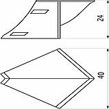 Уголок ПВХ внутренний к плинтусу для столешницы (цвета в ассортименте), фото 2