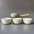 Дорожный набор гайвань с ручкой + 3 пиалы, в чехле, фото 3