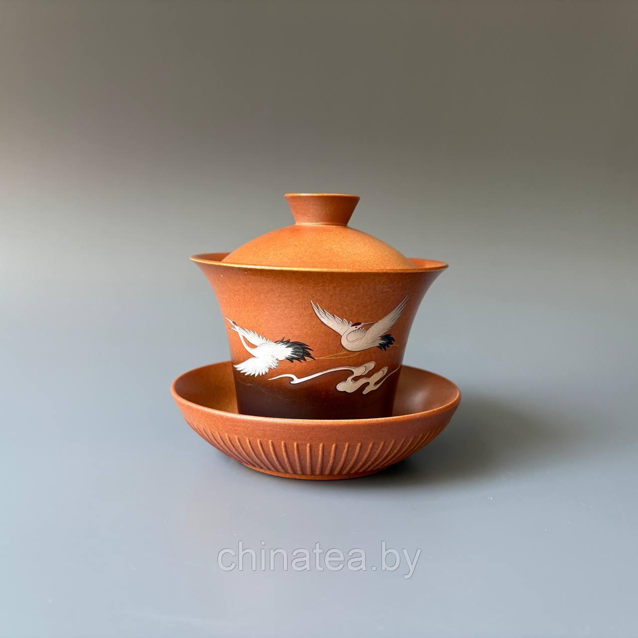 Гайвань с журавлями охра, 180 мл