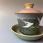 Гайвань с журавлями зеленая, 180 мл, фото 2