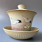 Гайвань с журавлями бежевая, 180 мл, фото 2