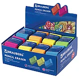 Ластик BRAUBERG Rainbow, 42х23х13 мм, цвет ассорти, фото 9
