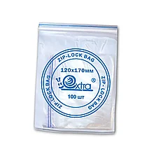 Пакет с замком 120х170 мм, 40 мкм, EXTRA 100 шт