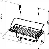 Корзина (полка) одинарная+бумага на трубу d16 мм, фото 2