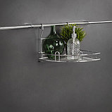 Корзина (полка) угловая одинарная на трубу d16, фото 3