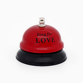 Звонок настольный Ring for love, 7.5×7.5×6 см