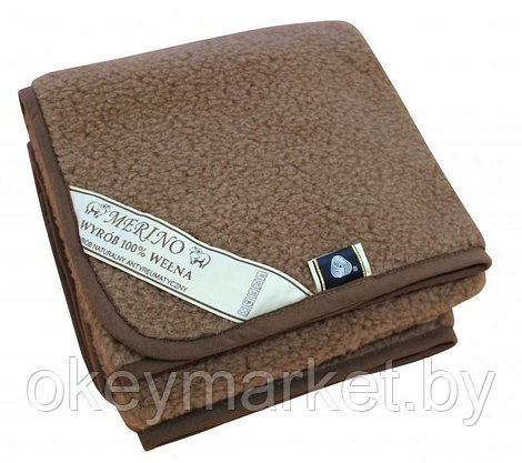 Плед из шерсти австралийского мериноса Tumbler молочный . Размер 140х200, фото 3