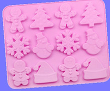 Форма силиконовая "новый год 26"  12 ячеек