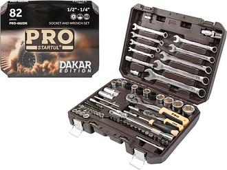 Набор головок и ключей 82пр. 1/4",1/2" PRO STARTUL DAKAR (PRO-082DK)