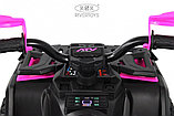 Детский электроквадроцикл RiverToys E009EE (розовый) Полноприводный, фото 4