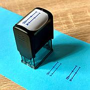 Штамп для школы «Шкала самооценки волшебная линеечка П-А»