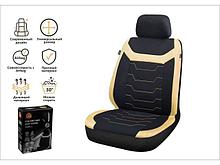 Чехол на сиденье автомобиля универсальный, полиэстер, черно-бежевый, ARIZONE