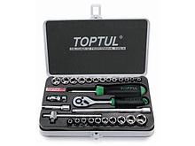 Набор головок 1/4" 4-14мм 3/16"-9/16" 29предм. 6гр. метал.кейс (GCAD2902)