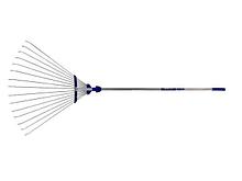 Грабли веерные раздвижные с алюминиевым черенком