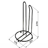 Подставка для бумажного полотенца черная, фото 2