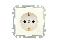 Розетка 1-ая (скрытая, с/з) бежевая, Стиль, BYLECTRICA