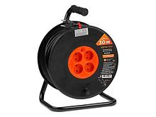 Удлинитель на катушке 30м (4 роз., 3,5кВт, б/з, ПВС 2х1,5) Юпитер