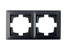 Рамка 2-местная графит, Стиль, Bylectrica