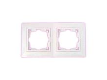 Рамка 2-местная белая, Уют, BYLECTRICA