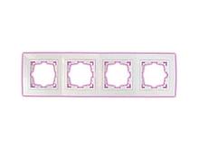 Рамка 4-местная белая, Уют, BYLECTRICA