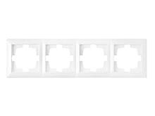 Рамка 4-местная белая, Стиль, Bylectrica