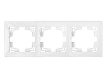 Рамка 3-местная белая, Уют, Bylectrica